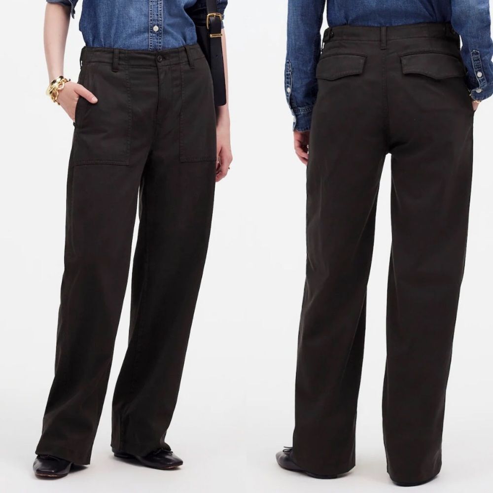 Madewell low-slung baggy pants black womens size 27